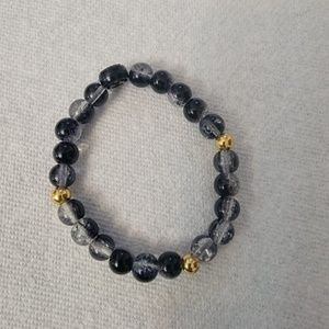 Black beaded bracelet